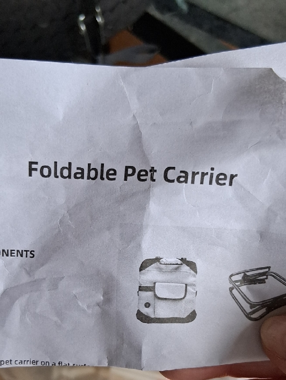 Gray and Orange Pet Travel Carrier Organizer - Picture 4 of 4